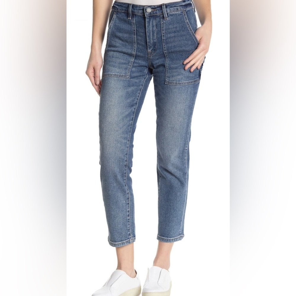 BlankNYC jeans cropped ankle‎ high waisted carpenter